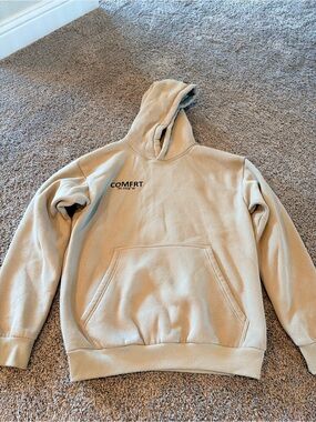 Comfrt Beige Tan Coordinate Hoodie
